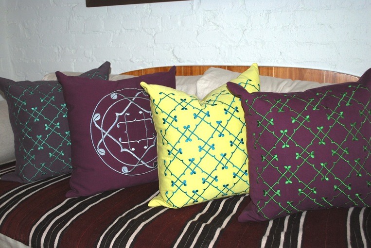 Olya and Zina collection of pillows.
